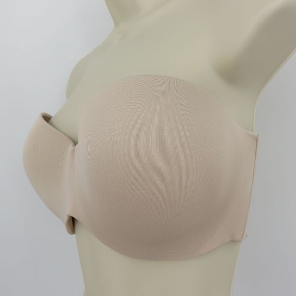 Maidenform 40C Beige Underwire Lined Expressions Stay Put Strapless Bra SE0004 - Picture 5 of 14
